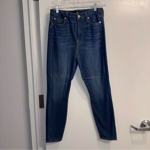 7 For All Mankind High-Waist Ankle Skinny Jeans